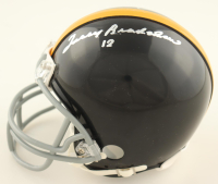 Terry Bradshaw & Lynn Swann Signed Steelers Mini Helmet Inscribed "HOF 01" (Beckett) at PristineAuction.com