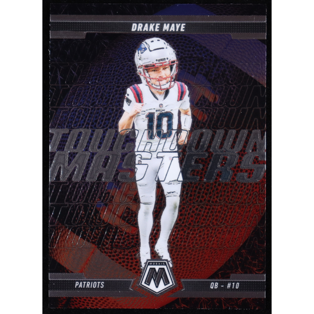 Drake Maye 2025 Panini Mosaic Touchdown Masters #9 at PristineAuction.com