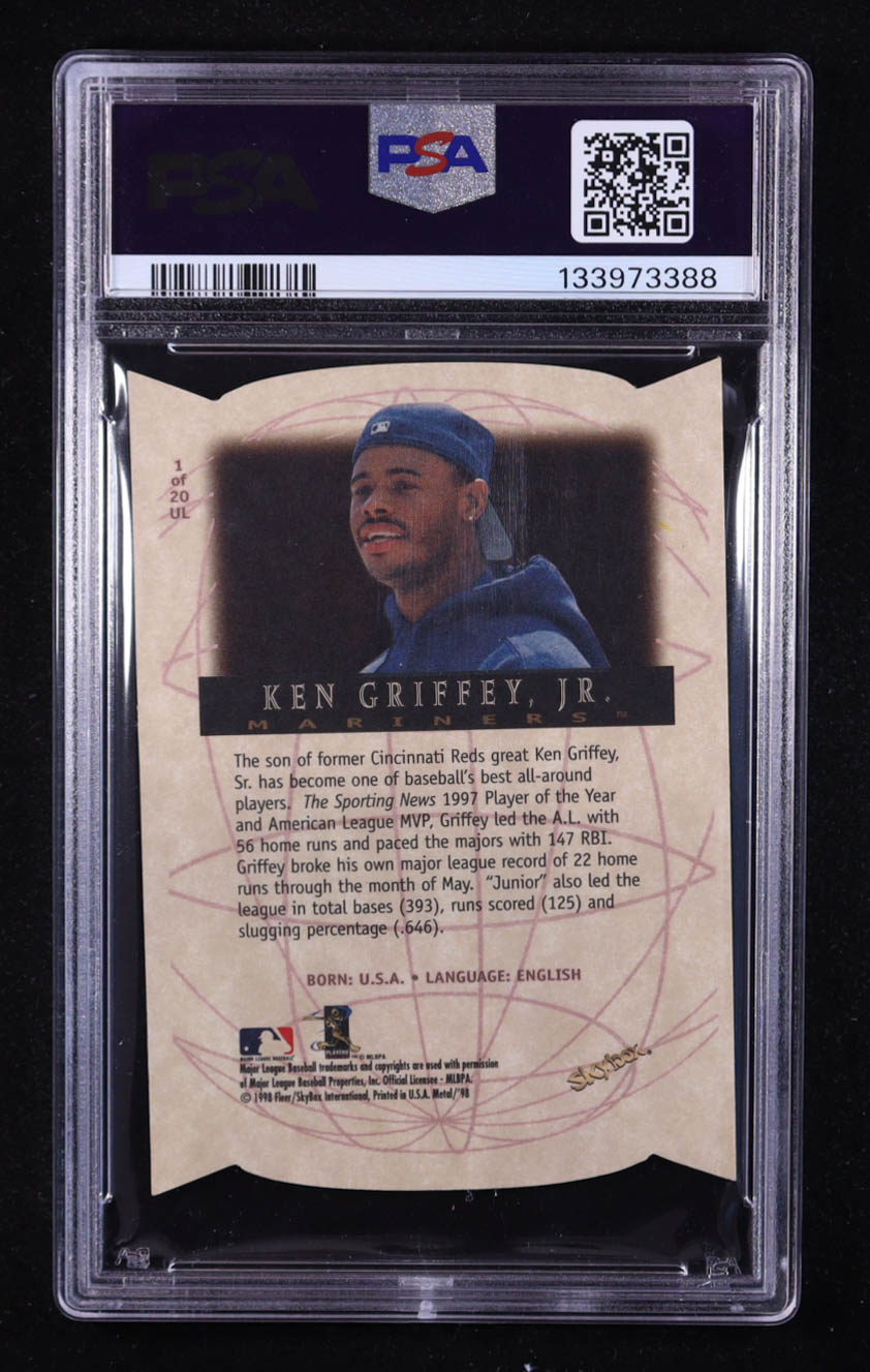 Ken Griffey Jr. 1998 Metal Universe Universal Language #1 (PSA 9) at PristineAuction.com Ken Griffey Jr. 1998 Metal Universe Universal Language #1 (PSA 9) at PristineAuction.com