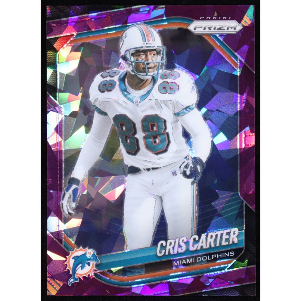Cris Carter 2025 Panini Prizm Prizms Purple Ice #214 #070/225 at PristineAuction.com