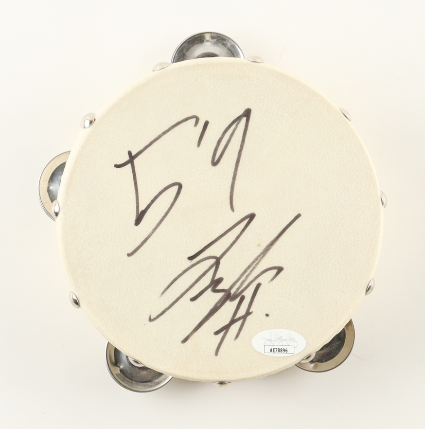 Tyler Hubbard Signed Tambourine Inscribed "5'9" (JSA) at PristineAuction.com Tyler Hubbard Signed Tambourine Inscribed "5'9" (JSA) at PristineAuction.com