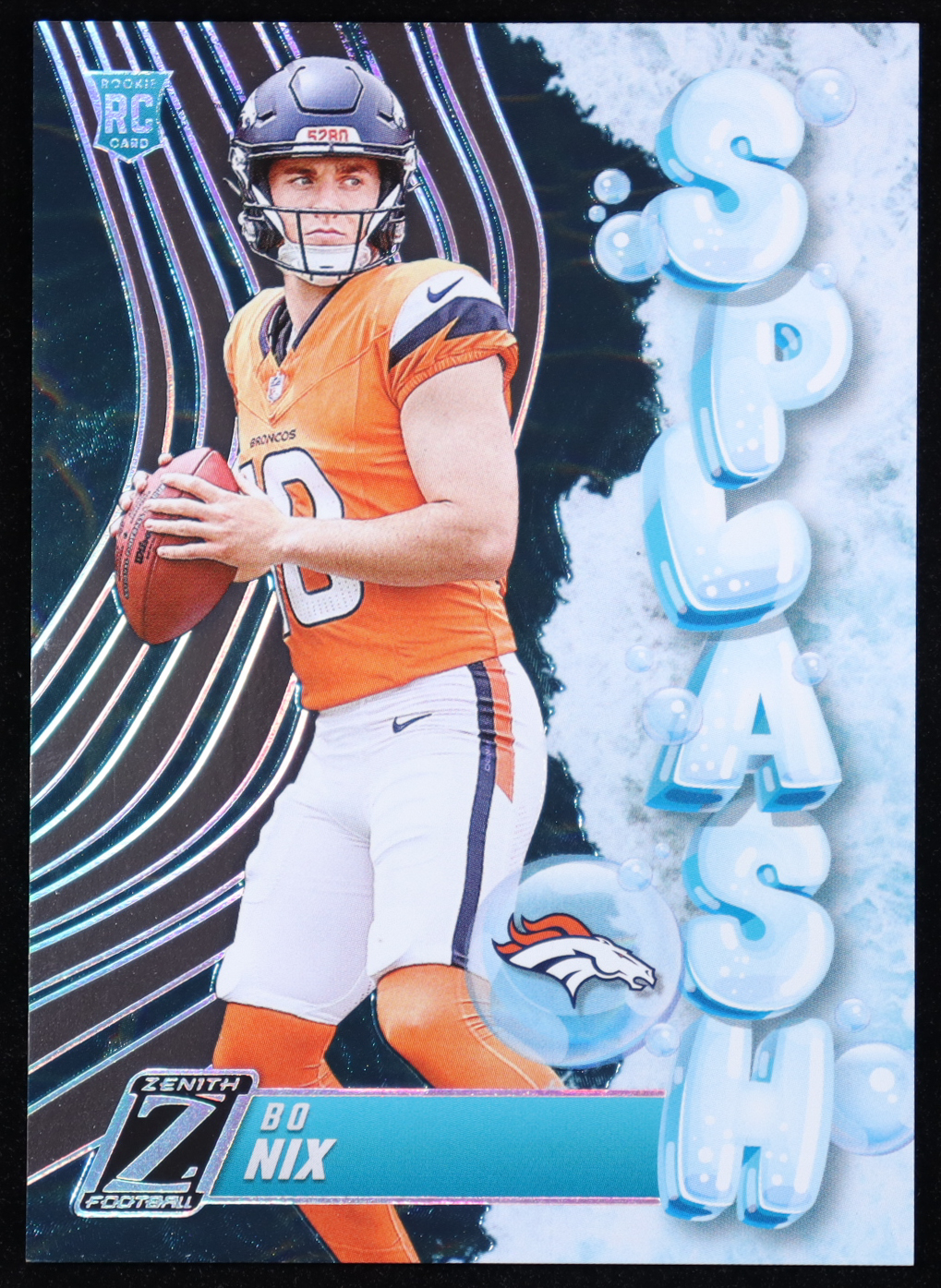 Bo Nix 2024 Zenith Splash #4 RC at PristineAuction.com Bo Nix 2024 Zenith Splash #4 RC at PristineAuction.com