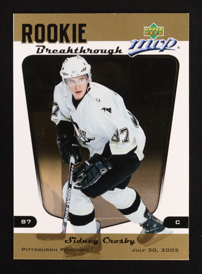 Sidney Crosby 2005-06 Upper Deck MVP Rookie Breakthrough #RB1 RC at PristineAuction.com Sidney Crosby 2005-06 Upper Deck MVP Rookie Breakthrough #RB1 RC at PristineAuction.com
