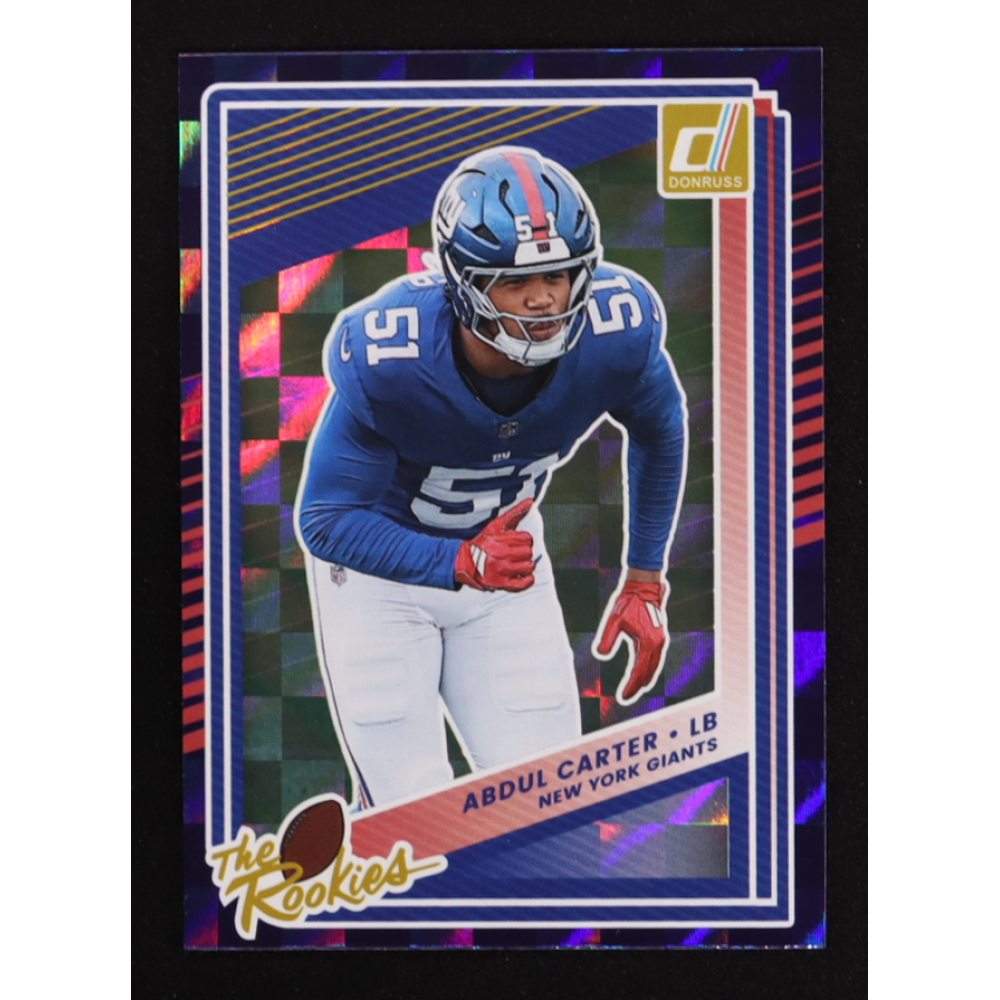 Abdul Carter 2025 Donruss The Rookies #4 RC at PristineAuction.com