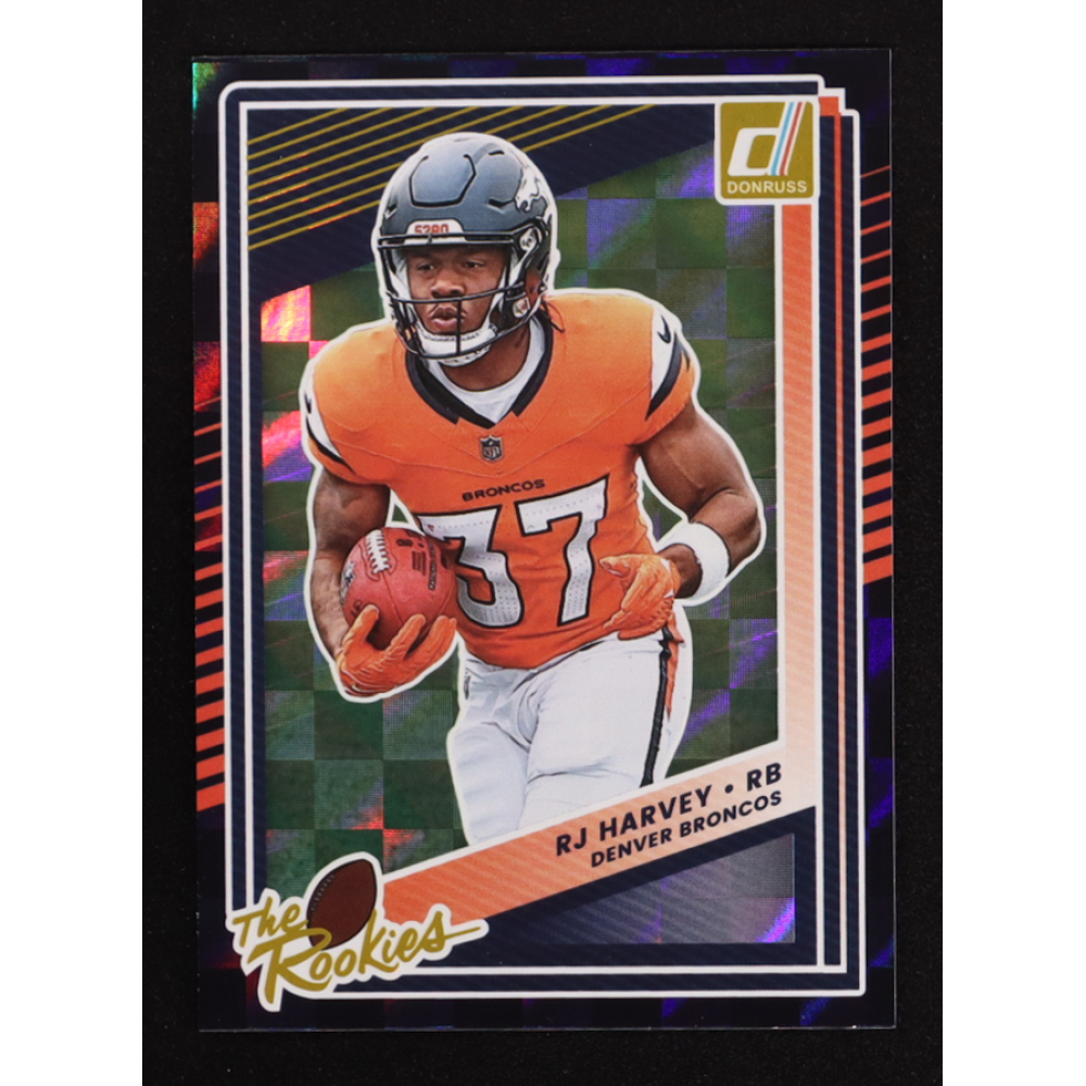 RJ Harvey 2025 Donruss The Rookies #32 RC at PristineAuction.com