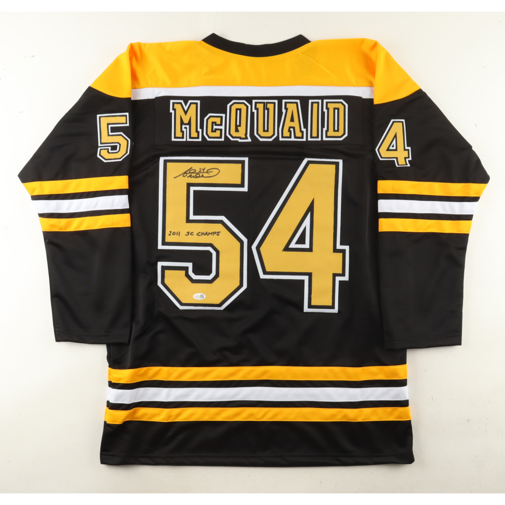 Adam McQuaid Signed Jersey Inscribed "2011 SC Champs" (JSA) at PristineAuction.com
