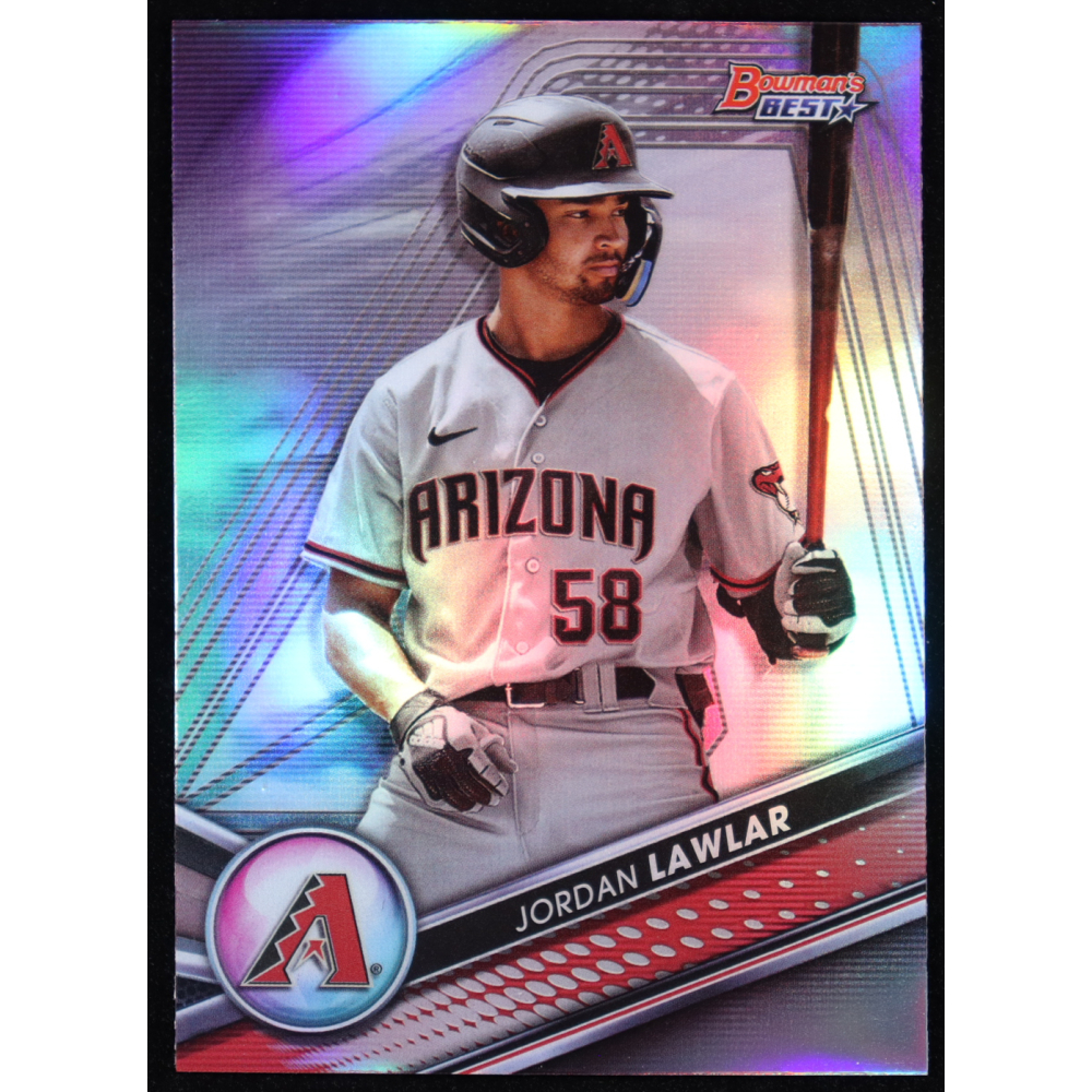 Jordan Lawlar 2022 Bowman's Best Top Prospects Refractors #TP4 RC at PristineAuction.com