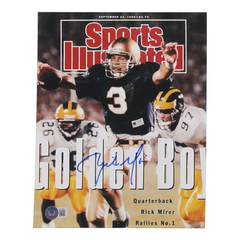 Rick Mirer Signed Notre Dame Fighting Irish 8x10 Photo (Beckett) at PristineAuction.com Rick Mirer Signed Notre Dame Fighting Irish 8x10 Photo (Beckett) at PristineAuction.com