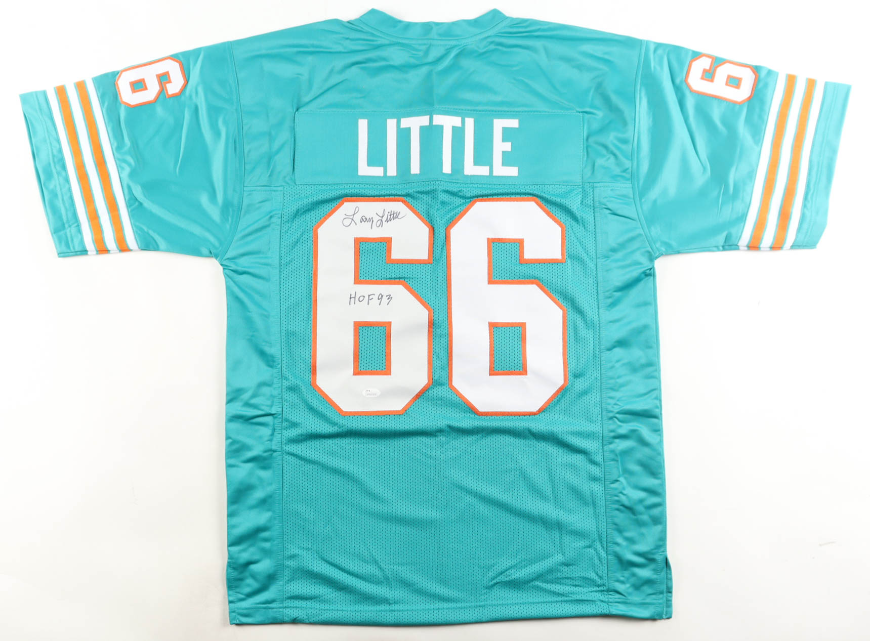 Larry Little Signed Jersey Inscribed "HOF 93" (JSA) at PristineAuction.com Larry Little Signed Jersey Inscribed "HOF 93" (JSA) at PristineAuction.com