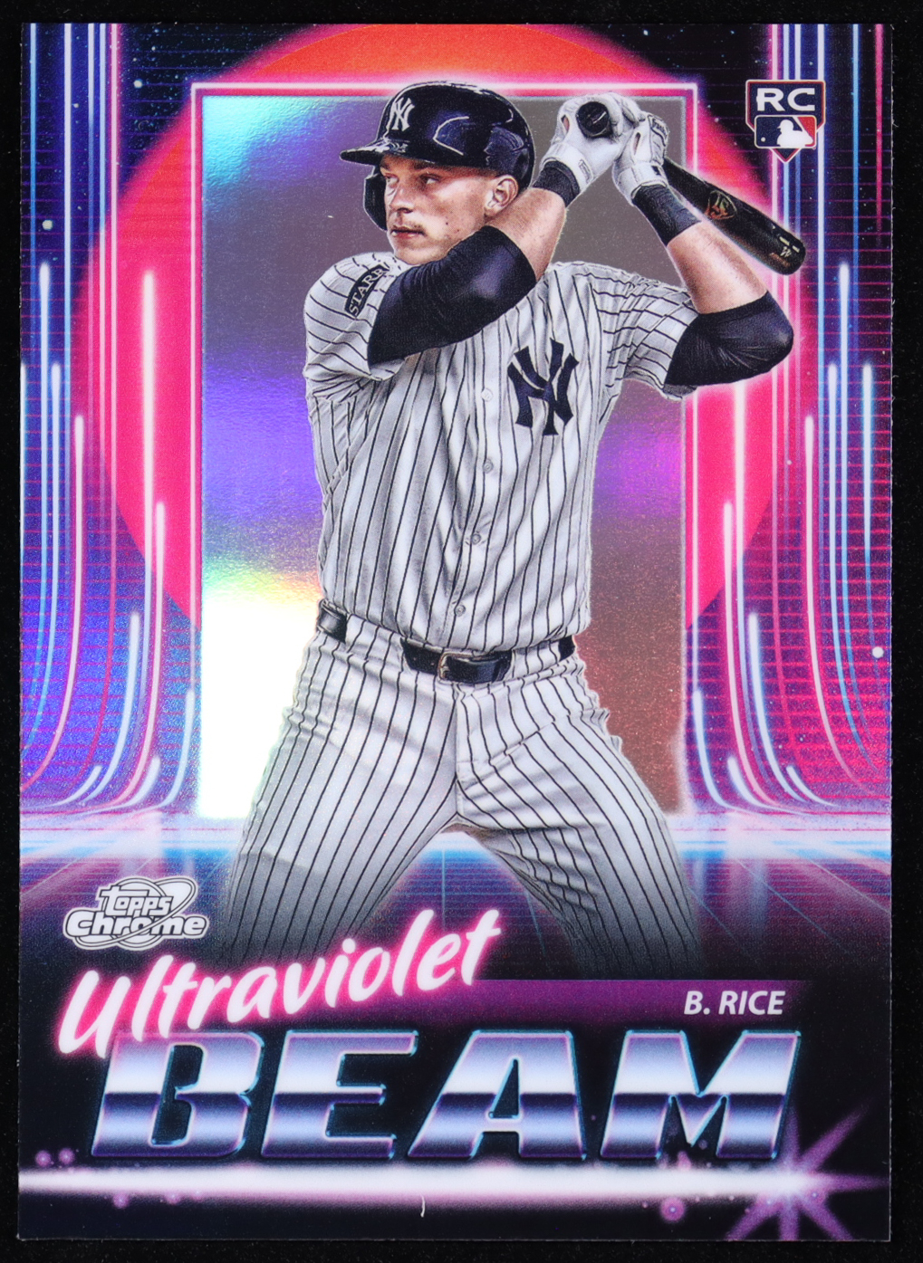 Ben Rice 2025 Topps Cosmic Chrome Ultraviolet Beam #UB12 RC at PristineAuction.com Ben Rice 2025 Topps Cosmic Chrome Ultraviolet Beam #UB12 RC at PristineAuction.com