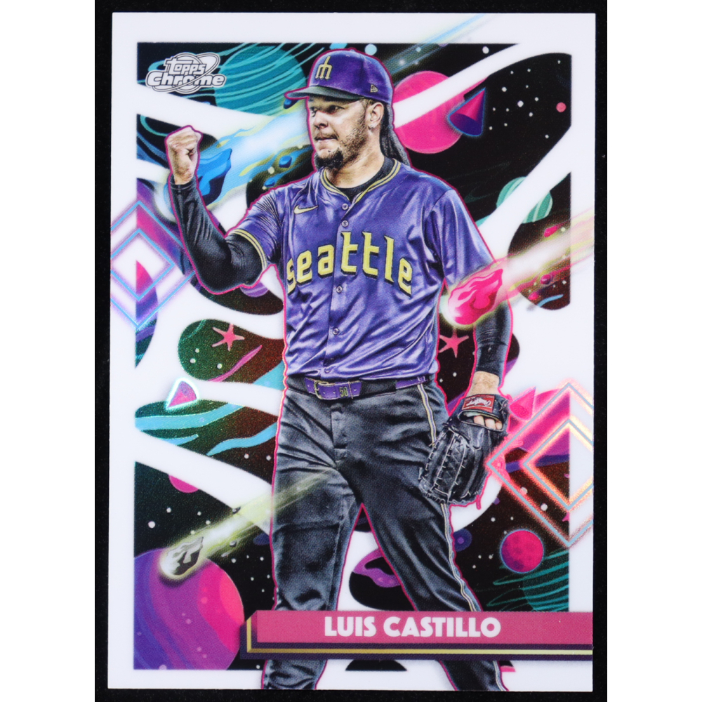 Luis Castillo 2025 Topps Cosmic Chrome White Hole Refractors #121 at PristineAuction.com