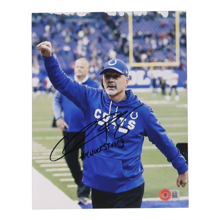 Chuck Pagano Signed Colts 8x10 Photo Inscribed "#ChuckStrong" (Beckett) at PristineAuction.com Chuck Pagano Signed Colts 8x10 Photo Inscribed "#ChuckStrong" (Beckett) at PristineAuction.com