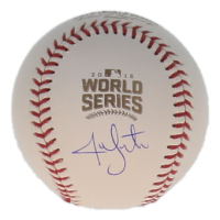 Jon Lester Signed Official 2016 World Series Logo Baseball (Schwartz) at PristineAuction.com