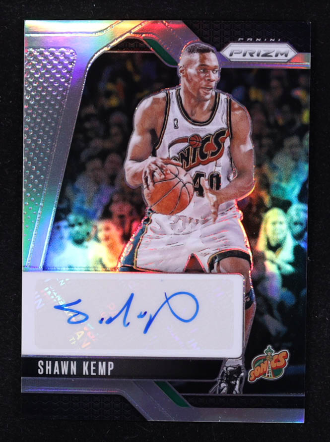 Shawn Kemp 2024-25 Panini Prizm Signatures Prizms Silver #41 at PristineAuction.com Shawn Kemp 2024-25 Panini Prizm Signatures Prizms Silver #41 at PristineAuction.com