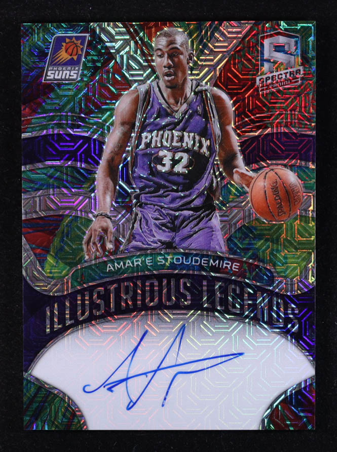 Amar'e Stoudemire 2021-22 Panini Spectra Illustrious Legends Signatures Meta #7 #16/25 at PristineAuction.com Amar'e Stoudemire 2021-22 Panini Spectra Illustrious Legends Signatures Meta #7 #16/25 at PristineAuction.com