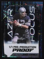 Roger Staubach 2024 Leaf Metal Lazer Focus Pre-Production Proof #1/1 at PristineAuction.com