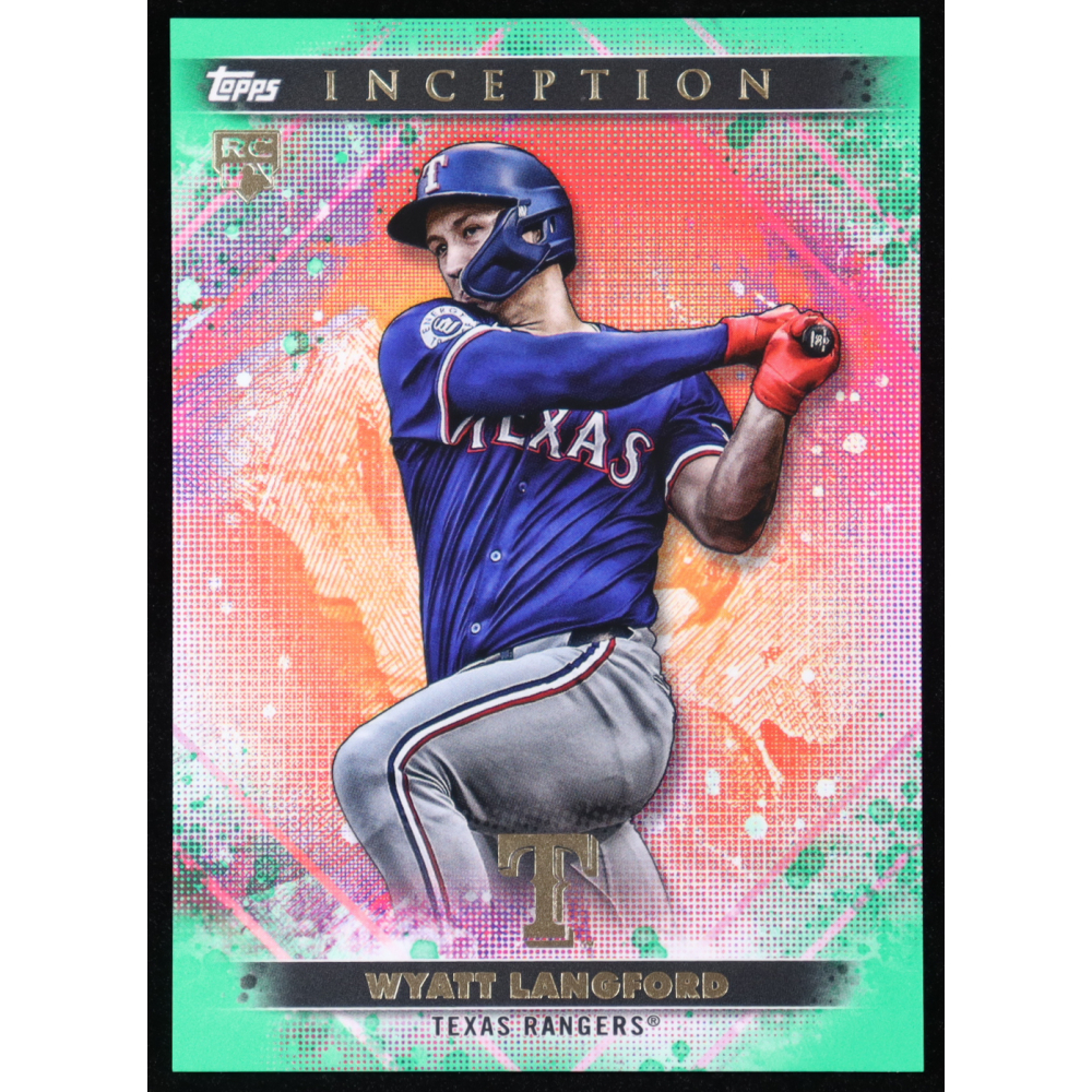 Wyatt Langford 2024 Topps Inception Green #83 RC at PristineAuction.com