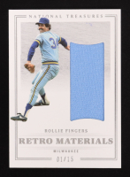 Rollie Fingers 2023 Panini National Treasures Retro Materials #34 #01/15 at PristineAuction.com