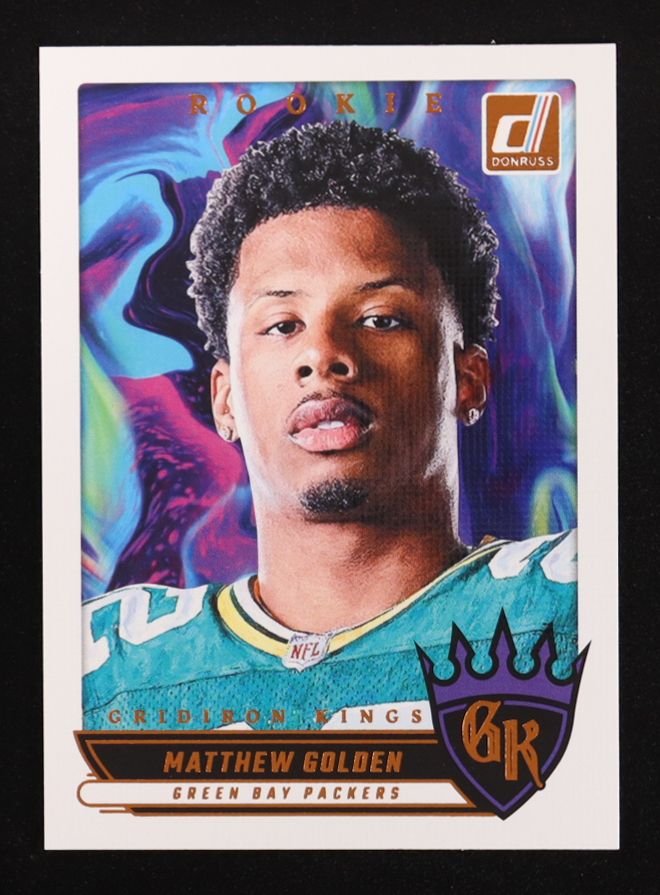 Matthew Golden 2025 Donruss Rookie Gridiron Kings #5 RC at PristineAuction.com Matthew Golden 2025 Donruss Rookie Gridiron Kings #5 RC at PristineAuction.com