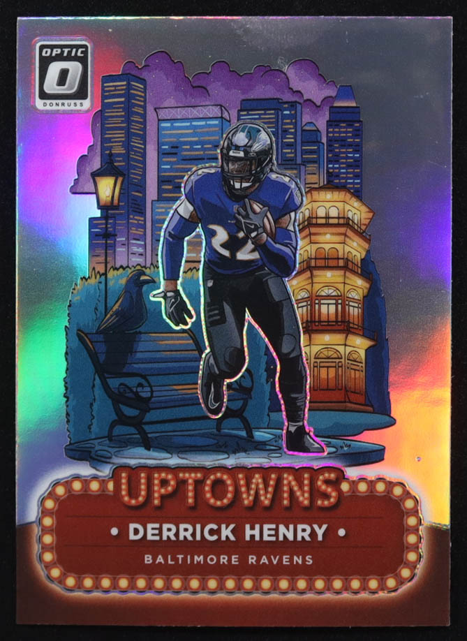 Derrick Henry 2024 Panini Donruss Optic Uptowns #18 at PristineAuction.com Derrick Henry 2024 Panini Donruss Optic Uptowns #18 at PristineAuction.com