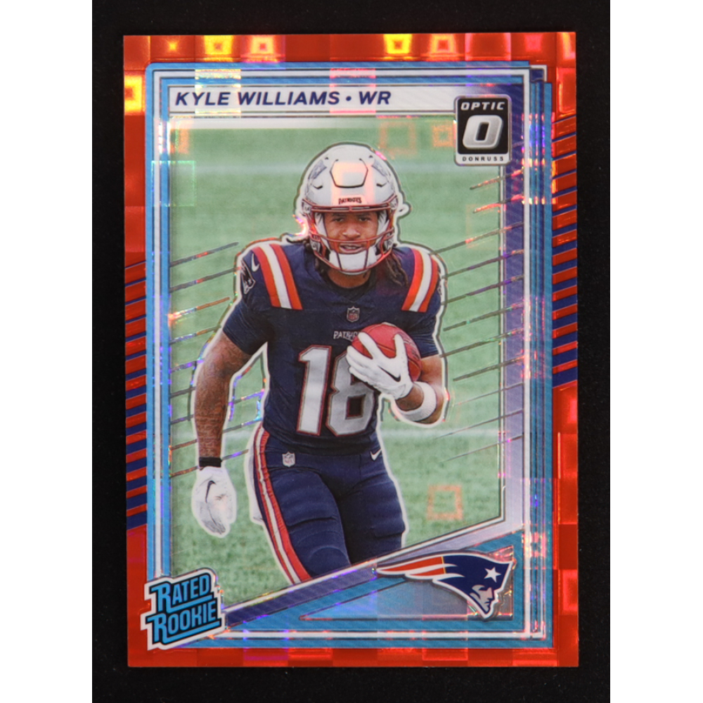 Kyle Williams 2025 Donruss Optic Rated Rookies Preview Red Pandora #327 RC at PristineAuction.com