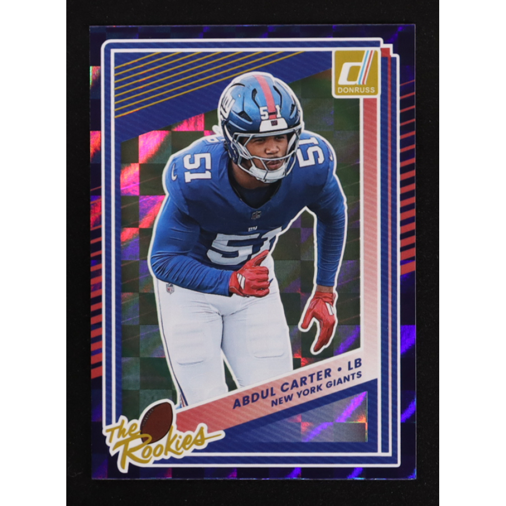 Abdul Carter 2025 Donruss The Rookies #4 RC at PristineAuction.com