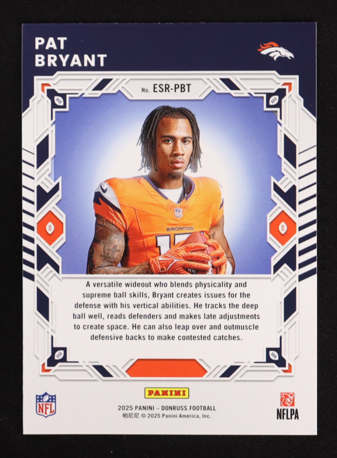 Pat Bryant 2025 Donruss The Elite Series Rookies #28 RC at PristineAuction.com Pat Bryant 2025 Donruss The Elite Series Rookies #28 RC at PristineAuction.com