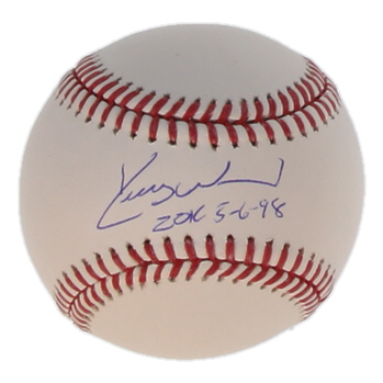 Kerry Wood Signed OML Baseball Inscribed "20K 5-6-98" (Schwartz) at PristineAuction.com Kerry Wood Signed OML Baseball Inscribed "20K 5-6-98" (Schwartz) at PristineAuction.com