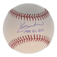 Kerry Wood Signed OML Baseball Inscribed "1998 N.L. ROY" (Schwartz) at PristineAuction.com
