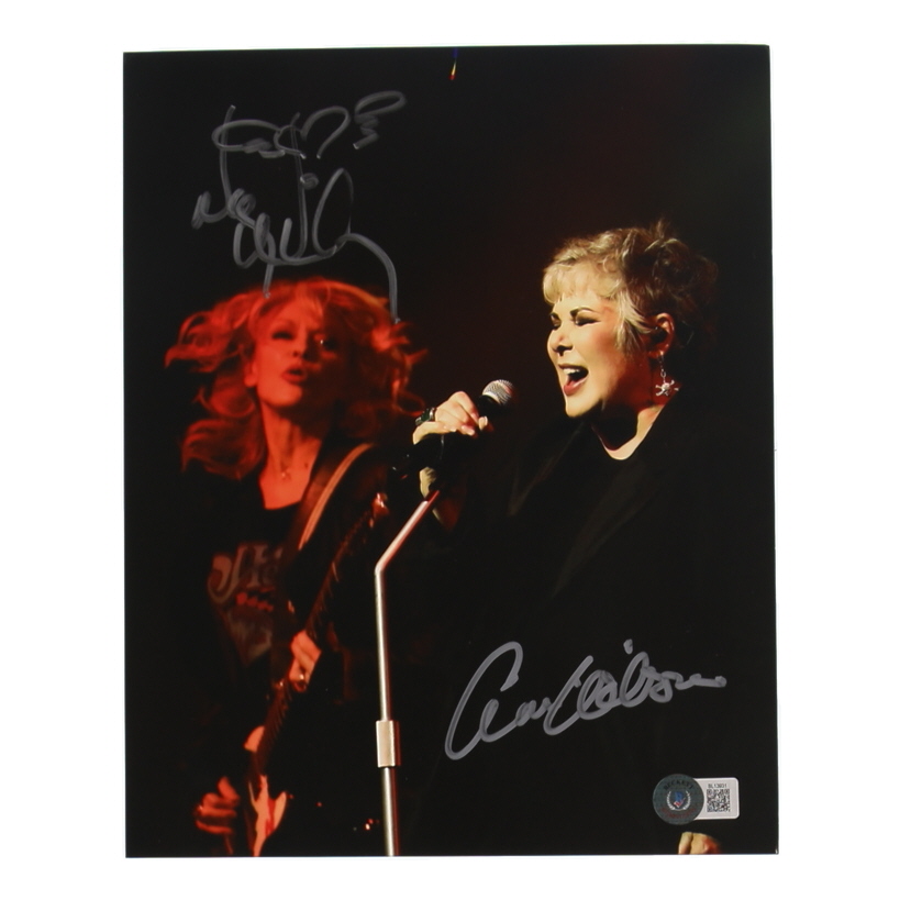 Nancy Wilson & Ann Wilson Signed 8x10 Photo with Band Logo Sketch (Beckett) at PristineAuction.com Nancy Wilson & Ann Wilson Signed 8x10 Photo with Band Logo Sketch (Beckett) at PristineAuction.com
