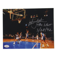 Christian Laettner Signed Duke Blue Devils 8x10 Photo Inscribed "The Shot 3/28/92" (JSA) at PristineAuction.com