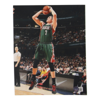 Ersan Ilyasova Signed Bucks 8x10 Photo (Beckett) at PristineAuction.com