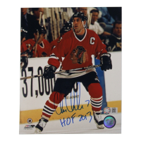 Chris Chelios Signed Blackhawks 8x10 Photo Inscribed "HOF 2013" (Schwartz) at PristineAuction.com