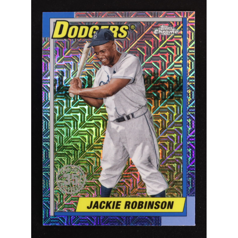 Jackie Robinson 2025 Topps '90 Topps Silver Pack Chrome #T90C10 at PristineAuction.com