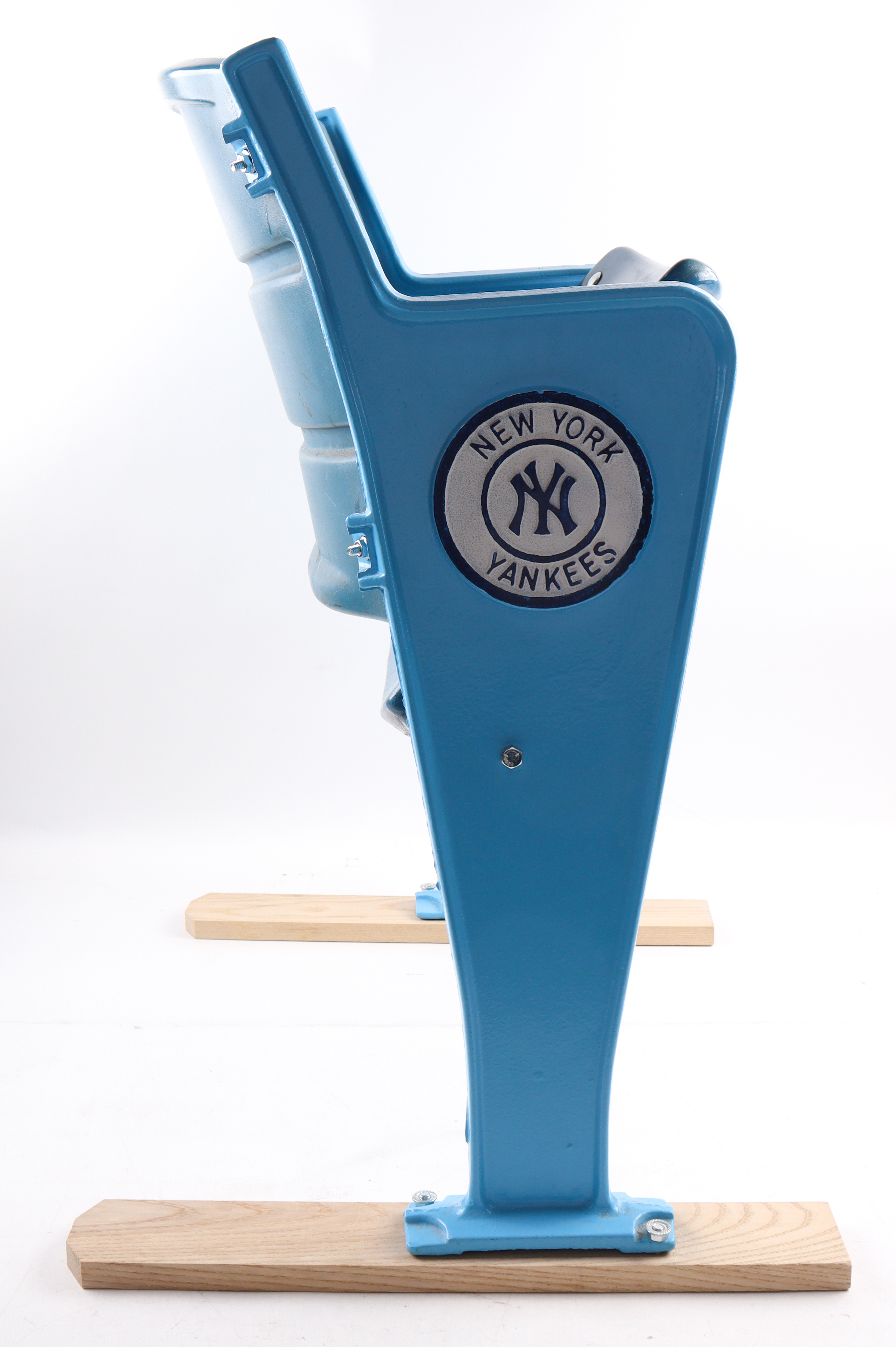 Yankee Stadium Commemorative Stadium Seat #3 with Original Seat Back and Seat Bottom (Steiner & MLB) at PristineAuction.com Yankee Stadium Commemorative Stadium Seat #3 with Original Seat Back and Seat Bottom (Steiner & MLB) at PristineAuction.com