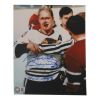 Bobby Hull Signed Blackhawks 8x10 Photo Inscribed "HOF 1983" (Schwartz) at PristineAuction.com