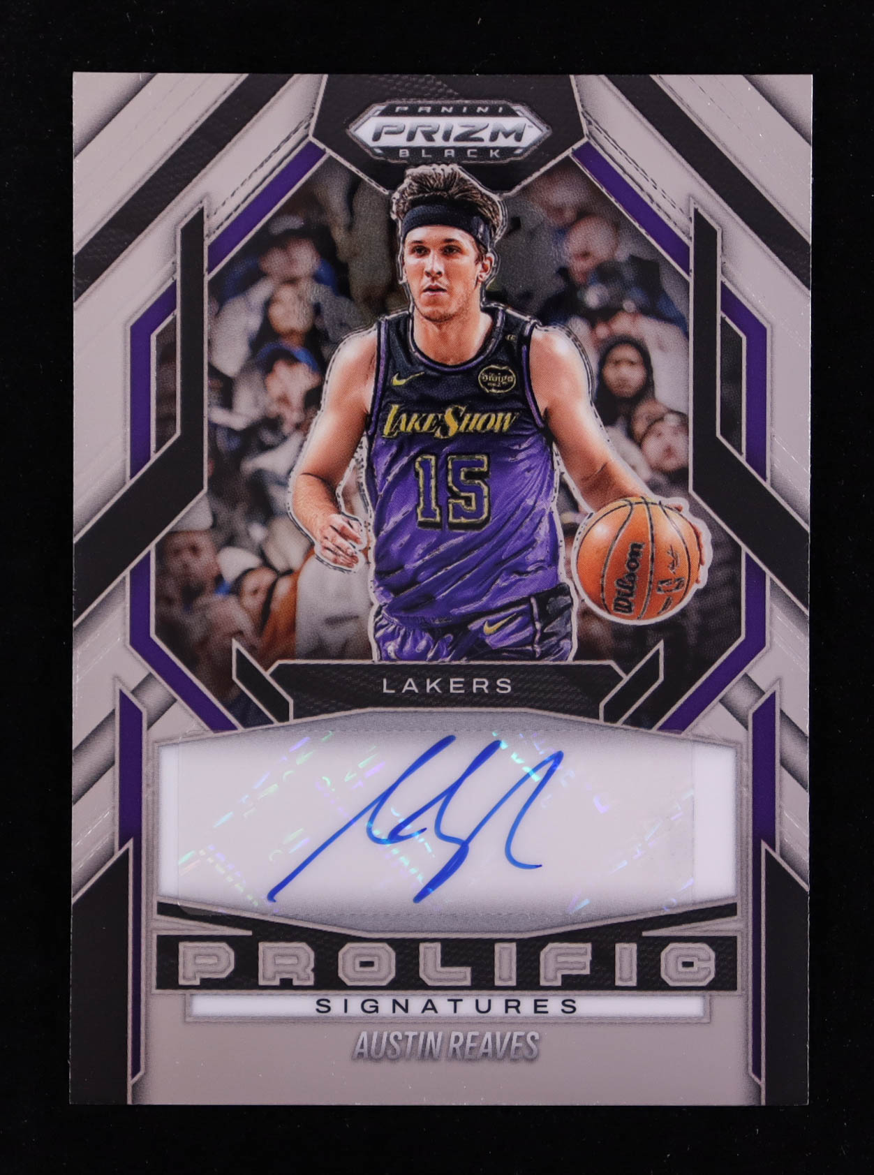 Austin Reaves 2024-25 Panini Prizm Black Prolific Signatures #35 at PristineAuction.com Austin Reaves 2024-25 Panini Prizm Black Prolific Signatures #35 at PristineAuction.com