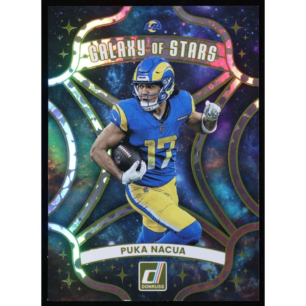 Puka Nacua 2025 Donruss Galaxy of Stars Galactic #10 at PristineAuction.com