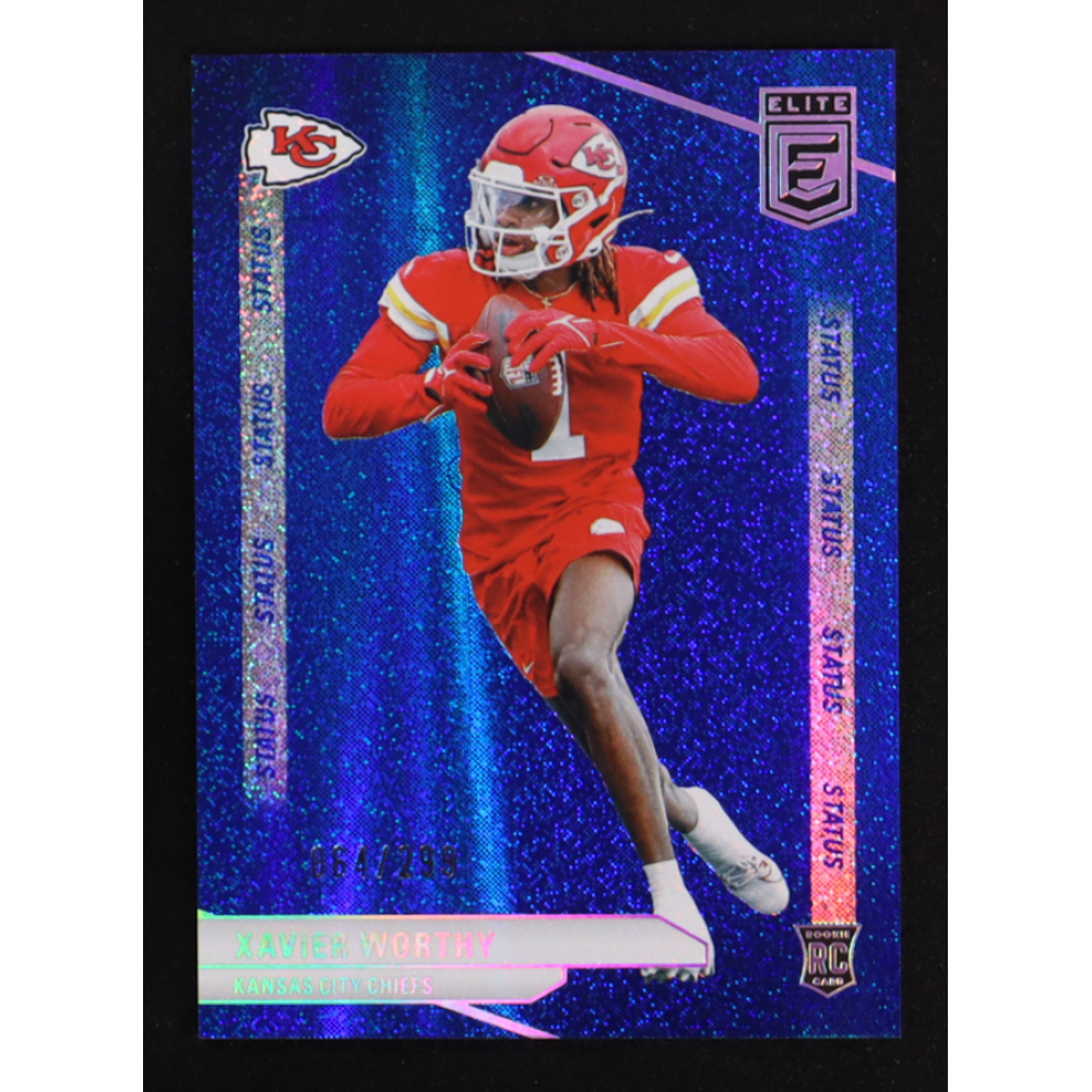 Xavier Worthy 2024 Elite Status Sparkle #186 #064/299 RC at PristineAuction.com