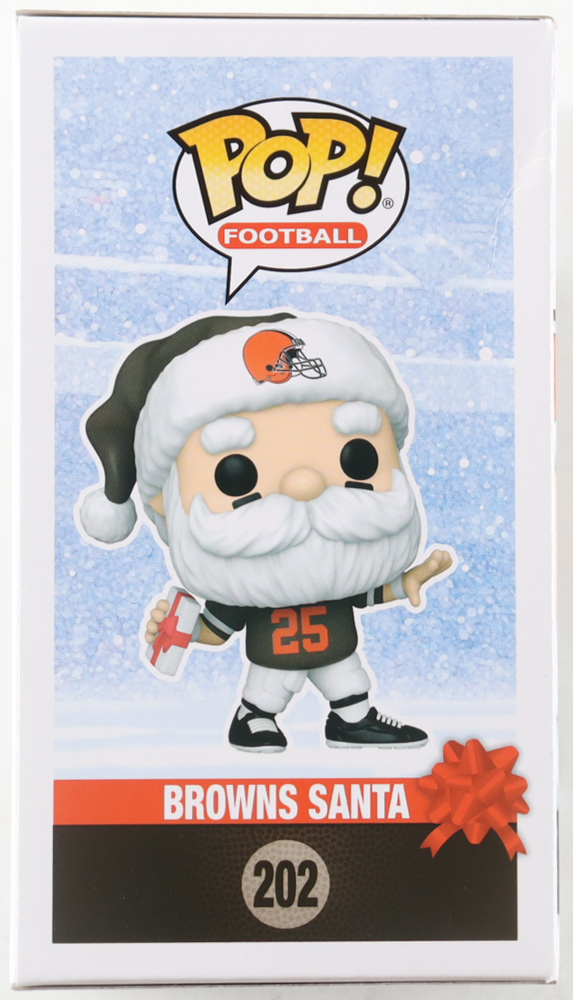 Joe Thomas Signed "Browns" #202 Browns Santa Funko Pop! Vinyl Figure (Schwartz) at PristineAuction.com Joe Thomas Signed "Browns" #202 Browns Santa Funko Pop! Vinyl Figure (Schwartz) at PristineAuction.com