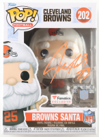 Joe Thomas Signed "Browns" #202 Browns Santa Funko Pop! Vinyl Figure (Schwartz) at PristineAuction.com