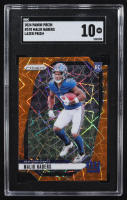 Malik Nabers 2024 Panini Prizm Lazer #370 RC (SGC 10) at PristineAuction.com