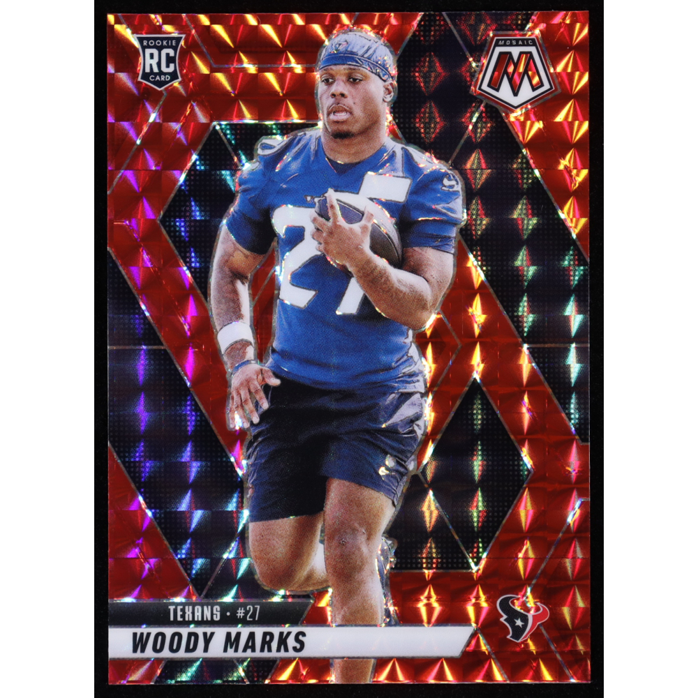 Woody Marks 2025 Panini Mosaic Mosaic Red #395 RC at PristineAuction.com