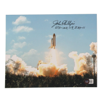 John L. Phillips Signed NASA 8x10 Photo Inscribed "STS-100, 119 ISS-11" (Beckett) at PristineAuction.com