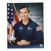 Carl E. Walz Signed NASA 8x10 Photo Inscribed "ISS-4 STS-51, 65, 79" (Beckett) at PristineAuction.com