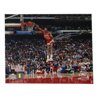 Dominique Wilkins Signed Hawks 8x10 Photo (Schwartz) at PristineAuction.com