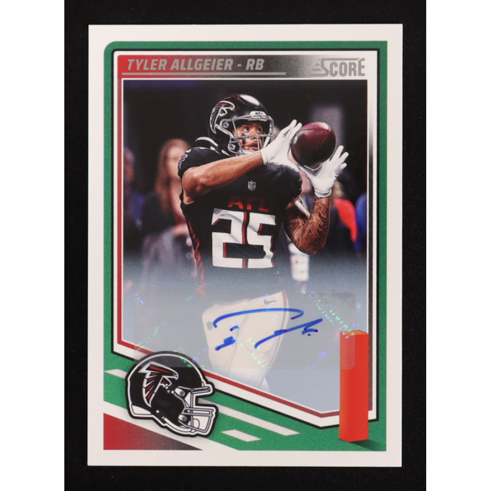 Tyler Allgeier 2025 Score Signatures #56 at PristineAuction.com