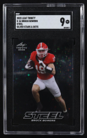Brock Bowers 2023 Leaf Trinity Steel Silver Stars & Dots #S-14 RC (SGC 9) at PristineAuction.com