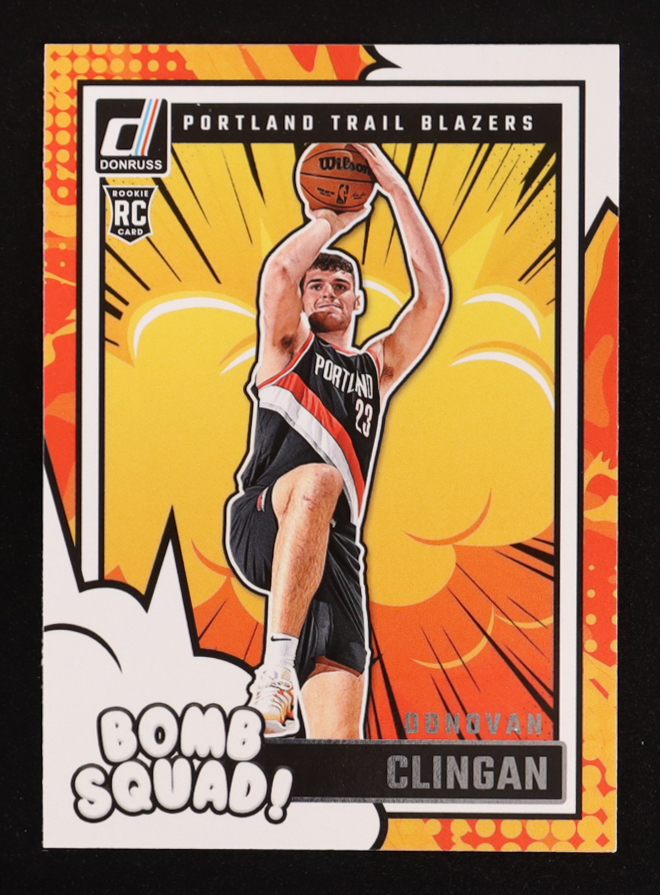 Donovan Clingan 2024-25 Donruss Bomb Squad #8 RC at PristineAuction.com Donovan Clingan 2024-25 Donruss Bomb Squad #8 RC at PristineAuction.com