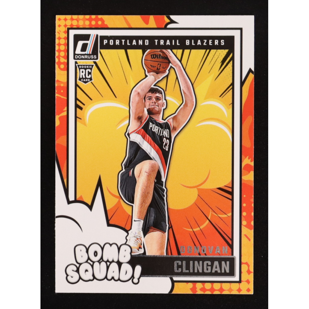 Donovan Clingan 2024-25 Donruss Bomb Squad #8 RC at PristineAuction.com